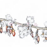 冬をイメージしたポストカード