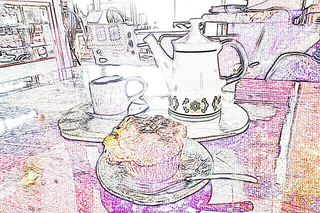 カフェのポストカード